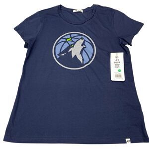 Minnesota Timberwolves Womens T-Shirt Atlas Blue - Size Medium MSRP: $35